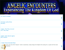 Tablet Screenshot of angelic-encounters-of-the-kingdom.blogspot.com