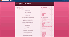 Desktop Screenshot of mycrazypoem.blogspot.com