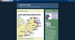 Desktop Screenshot of capeanndiving.blogspot.com