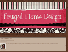 Tablet Screenshot of frugal-home-design.blogspot.com