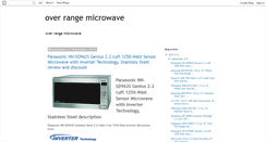 Desktop Screenshot of bestoverrangemicrowaves.blogspot.com