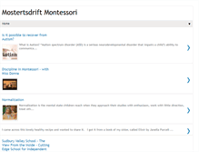 Tablet Screenshot of mostertsdriftmontessori.blogspot.com