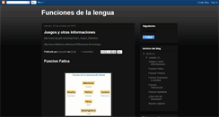 Desktop Screenshot of funciondelalengua.blogspot.com