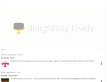 Tablet Screenshot of delightfullylovely.blogspot.com