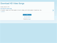 Tablet Screenshot of downloadhdvideosongs.blogspot.com