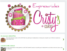 Tablet Screenshot of empresarialescristycakes.blogspot.com