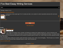 Tablet Screenshot of fivebestessaywritingservices.blogspot.com