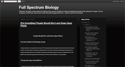 Desktop Screenshot of fullspectrumbiology.blogspot.com