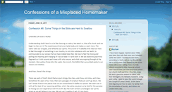 Desktop Screenshot of misplacedhomemaker.blogspot.com