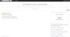 Desktop Screenshot of coveredcallsinvestor.blogspot.com