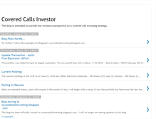 Tablet Screenshot of coveredcallsinvestor.blogspot.com