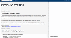 Desktop Screenshot of cationicstarch.blogspot.com