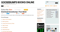 Desktop Screenshot of goosebumpslibrary.blogspot.com