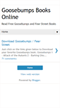 Mobile Screenshot of goosebumpslibrary.blogspot.com