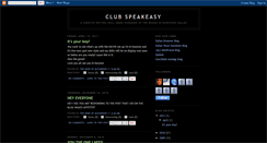 Desktop Screenshot of clubspeakeasy.blogspot.com