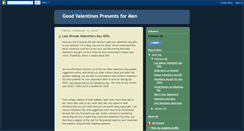 Desktop Screenshot of good-valentines-presents-for-men.blogspot.com