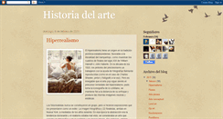 Desktop Screenshot of historiadelarteee.blogspot.com