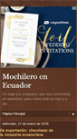 Mobile Screenshot of mochileroenecuador.blogspot.com