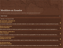 Tablet Screenshot of mochileroenecuador.blogspot.com