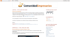 Desktop Screenshot of comunidadempresarios.blogspot.com