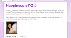 Desktop Screenshot of happinessofg.blogspot.com