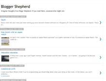 Tablet Screenshot of bloggershepherd.blogspot.com
