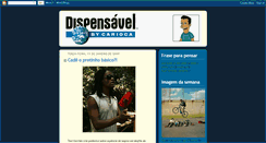 Desktop Screenshot of blogdispensavel.blogspot.com