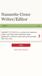 Mobile Screenshot of nannettecroce.blogspot.com