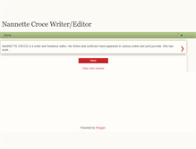 Tablet Screenshot of nannettecroce.blogspot.com