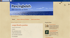 Desktop Screenshot of pancingboleh.blogspot.com