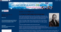 Desktop Screenshot of jeunespopulaires26.blogspot.com