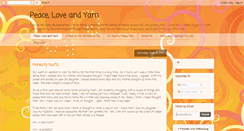 Desktop Screenshot of peaceloveandyarn.blogspot.com
