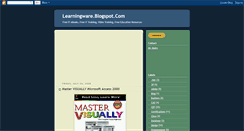 Desktop Screenshot of learningware.blogspot.com