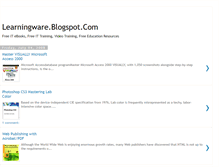 Tablet Screenshot of learningware.blogspot.com