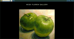Desktop Screenshot of heidiflorengallery.blogspot.com