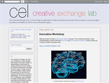 Tablet Screenshot of creativeexchangelab.blogspot.com