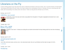 Tablet Screenshot of librariansonthefly.blogspot.com
