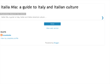 Tablet Screenshot of italianmia.blogspot.com