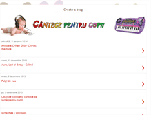 Tablet Screenshot of cantecepentrucopii.blogspot.com