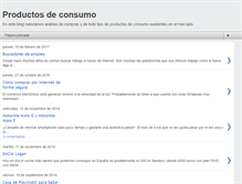 Tablet Screenshot of productosconsumo.blogspot.com