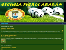 Tablet Screenshot of escuelafutbolabaran.blogspot.com