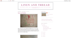 Desktop Screenshot of linenandthread.blogspot.com