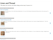 Tablet Screenshot of linenandthread.blogspot.com