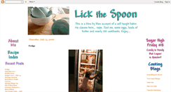 Desktop Screenshot of lick-the-spoon.blogspot.com