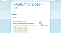 Desktop Screenshot of liceoinformatica4eso.blogspot.com