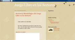 Desktop Screenshot of juegolibreenlossectores.blogspot.com