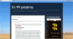 Desktop Screenshot of en99palabras.blogspot.com