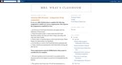 Desktop Screenshot of mrswraysclassroom.blogspot.com