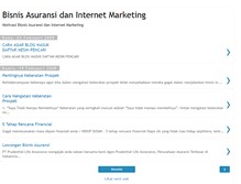 Tablet Screenshot of bisnisasuransi-internetmarket.blogspot.com