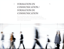 Tablet Screenshot of formationencommunication.blogspot.com